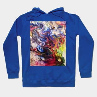 Hell Flames Abstract Acrylic Hoodie